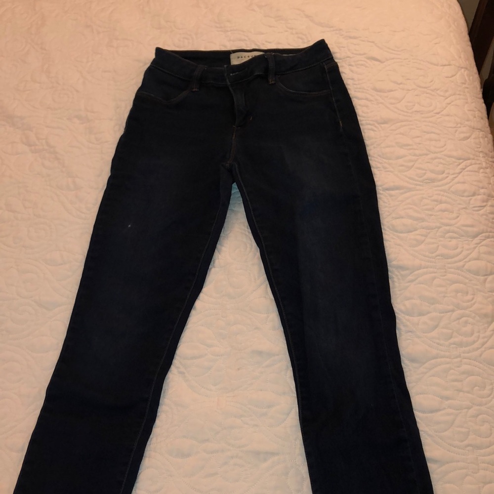 dark washed jeans
